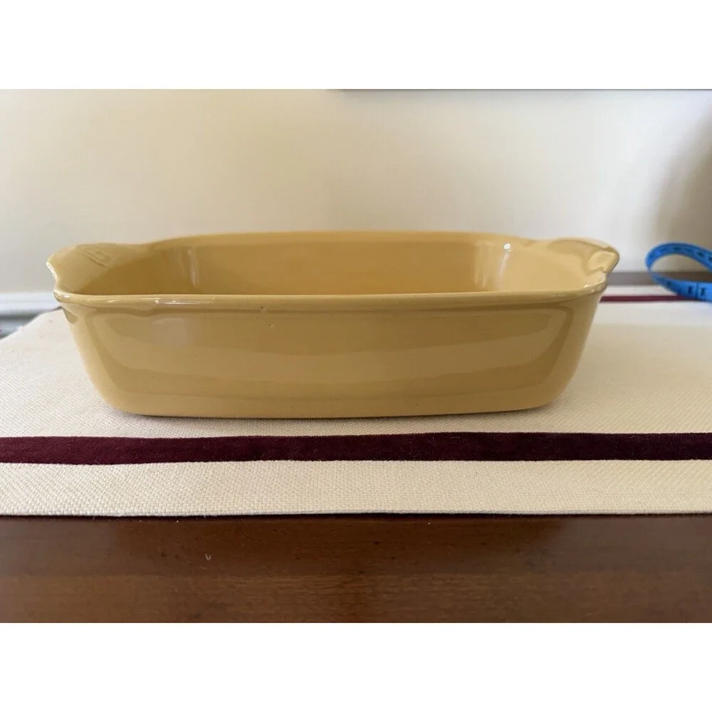 Emile Henry Rectangular Baking Dish In Provence Yellow NEW NEVER USED France